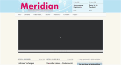 Desktop Screenshot of meridian-magazin.de