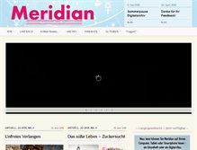 Tablet Screenshot of meridian-magazin.de